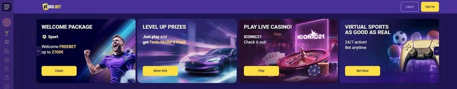 Browse casino welcome promotions